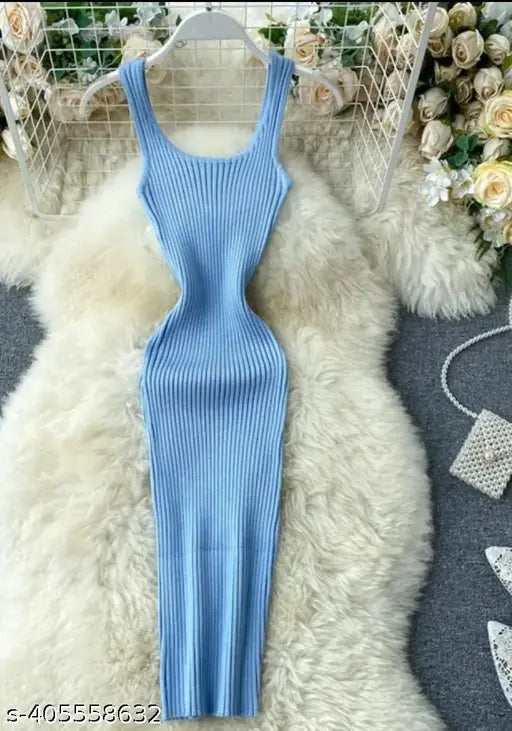 *STYLISH 2024 HIGH QUALITY LONG BODYCON SANDO DRESSSS*