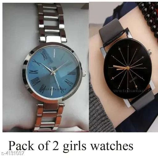 Watches for Women – Attractive Multicolor Leather Analog Watch Combo