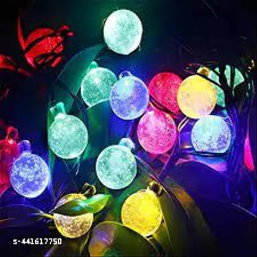 Multicolor Crystal Bubble Ball String Light, 14 LED, 3 Meter,