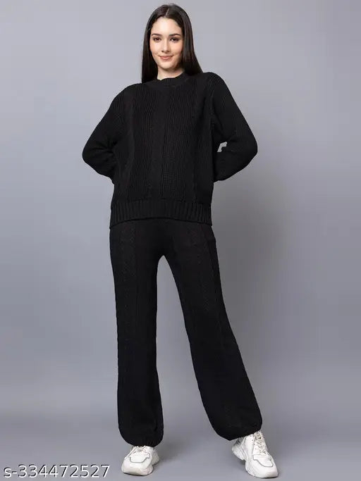 Woolen Winter Wear Tracksuit For Women