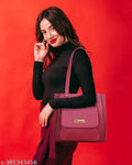 "Eco-friendly PU leather handbag for women and girls"