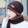 Snow Proof Inside Fur Woolen Beanie Cap