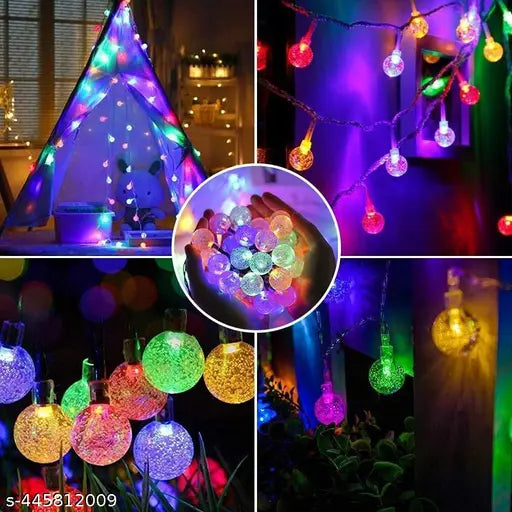 String Ball Multicolor Light 16 LED 10 Feet Outdoor String Lights