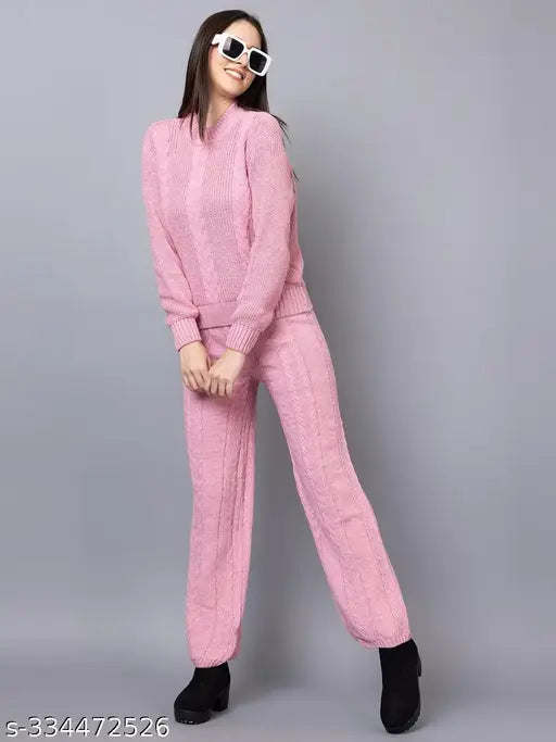 Woolen Winter Wear Tracksuit For Women