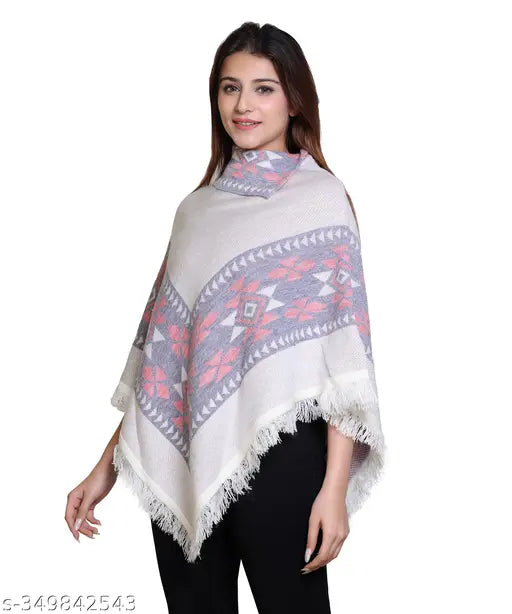 discoveryline women soft woolen poncho