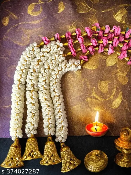 Bellu Handmade Decorative Mogra Bell Fluffy Artificial Creeper Bail Garland,