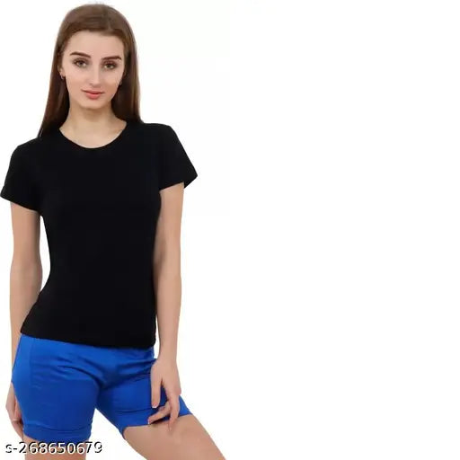 BI FASHION WOMENS PLAIN T-SHIRTS