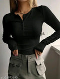 Trendy full sleeves top