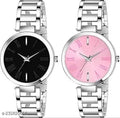 Elegant Watches for Women – Stainless Steel with Multicolor Dial