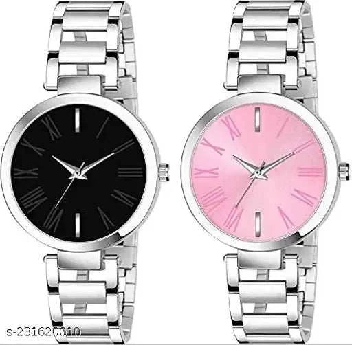 Elegant Watches for Women – Stainless Steel with Multicolor Dial