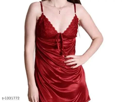 "Elegant Affordable Babydoll Dresses for women - Satin design"