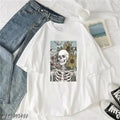 women's sublimation printed white color fabulous tshirt