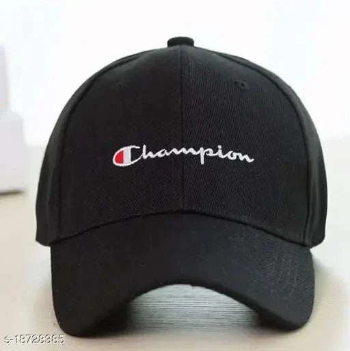 Stylish Women Black Cotton Baseball Cap