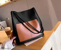 "Women’s brown tote bag with pocket for everyday use"