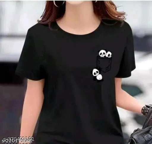 RUJI-Fancy trendy stylish women cotton blend tshirt.Stylish tshirt.Durable and stylish tshirt.