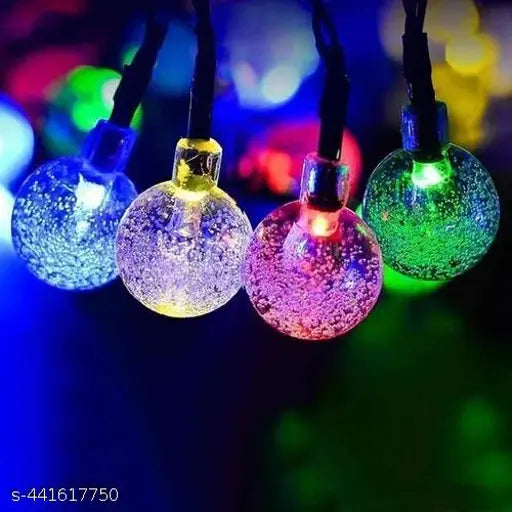 Multicolor Crystal Bubble Ball String Light, 14 LED, 3 Meter,