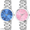 Elegant Watches for Women – Stainless Steel with Multicolor Dial