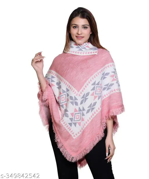 discoveryline women soft woolen poncho