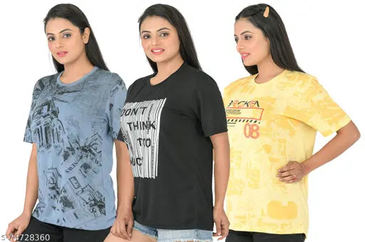 SHAUN Women T-Shirt Pack of 3