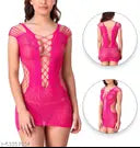 Xs and Os Women's babydoll top body stocking lingerie