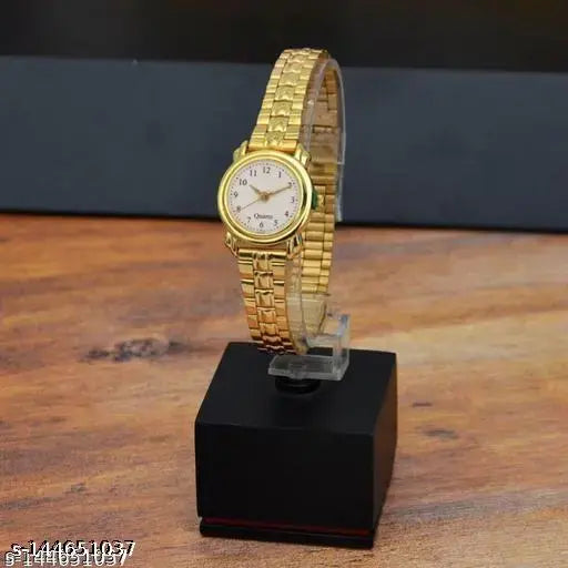 Radius Party Wear Golden women Watch