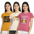 Women Regular Printed Cotton Tshirt Pack of 3