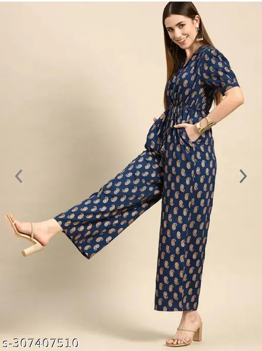 NAVY BLUE JUMPSUIT