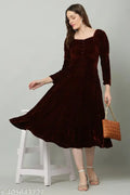 Aasha Textiles New Trending Velvet Dress