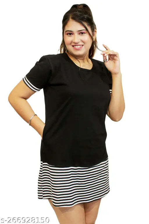 PINKSHELL Stripe Panel polo T-Shirts for Womens