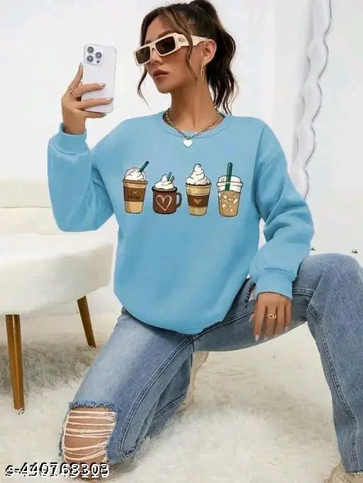 Latest Light Blue 4 Mug Sweatshirt