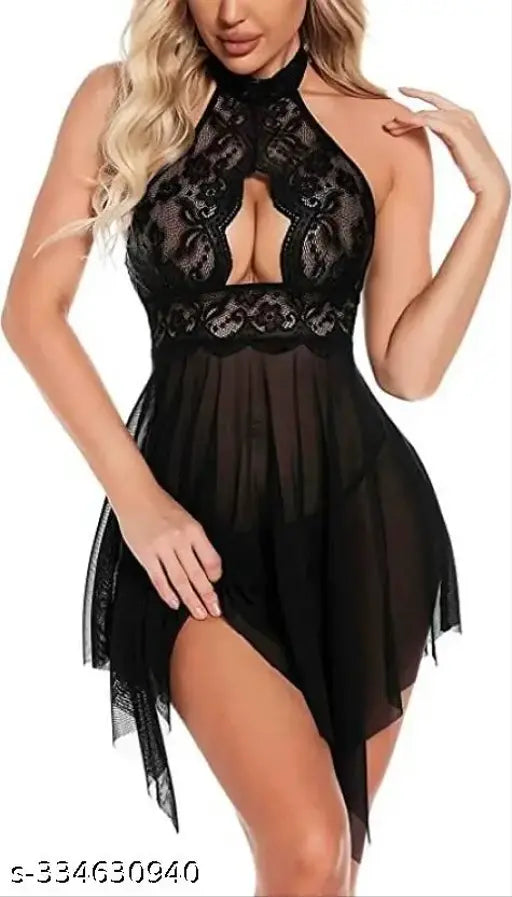 Women Deep V Lingerie Lace Teddy One Piece Babydoll Mini Bodysuit/Babydoll Lingerie/Honeymoon Dress