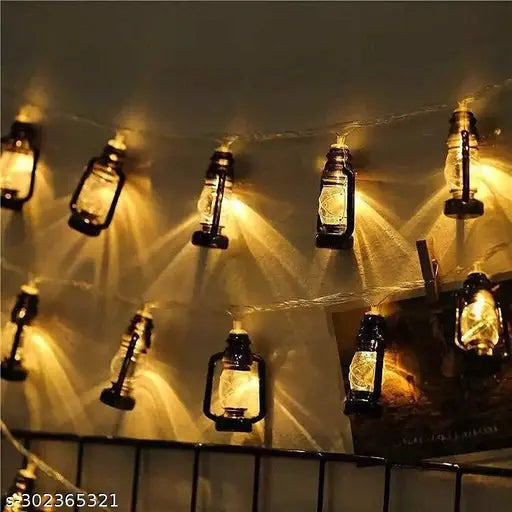 X4Cart 16 LED Black Lantern Fairy String Lights