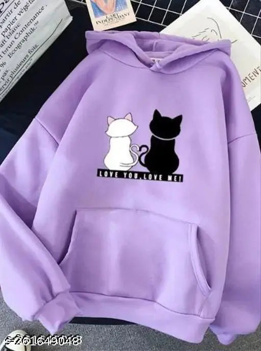 Hoodies Dabble Cat For Women