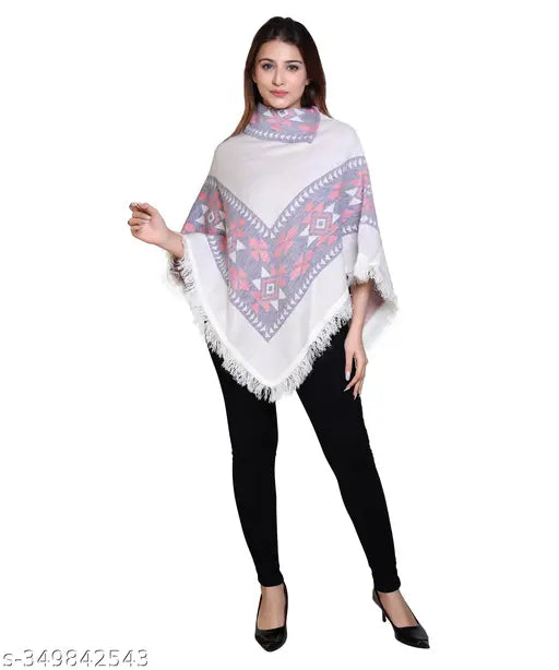 discoveryline women soft woolen poncho