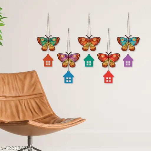 Multicolored Wooden Wall Hanging for Home Decoration