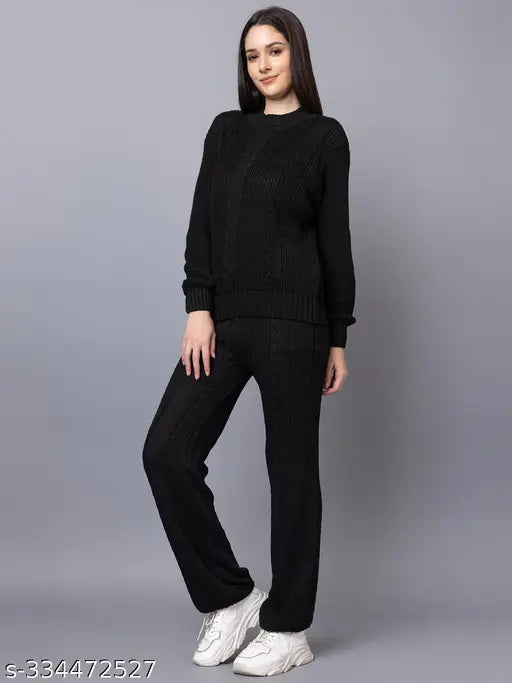 Woolen Winter Wear Tracksuit For Women