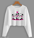 Casual Latest Fashion 100% Cotton Womens Full Sleeves Crop Top Under 200