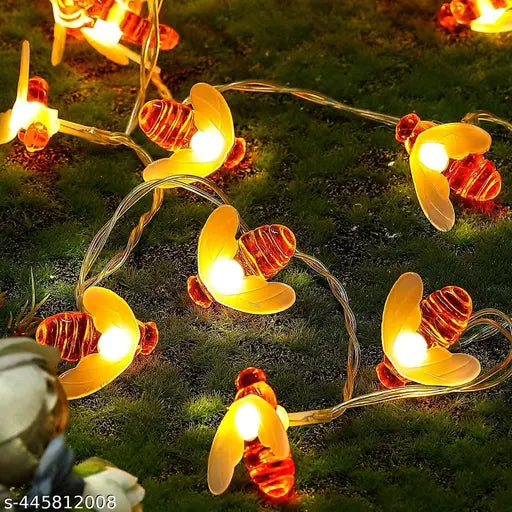 Light (Honey Bee) Honey Bee String Lights, 20 LEDs String Lights,