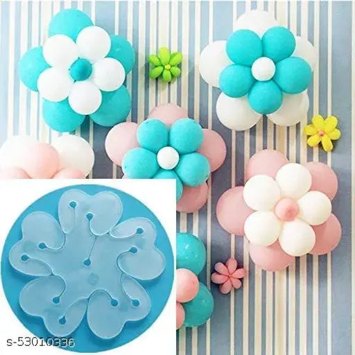 Life Better Reusable 30 Pcs Flower Shape Balloon Clips Holders