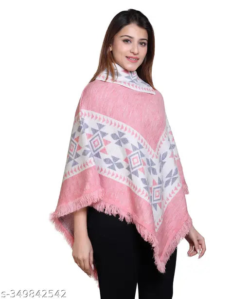 discoveryline women soft woolen poncho