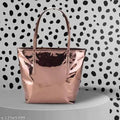 Women Handbag – Fashionable Shiny Black Shoulder Bag for Women