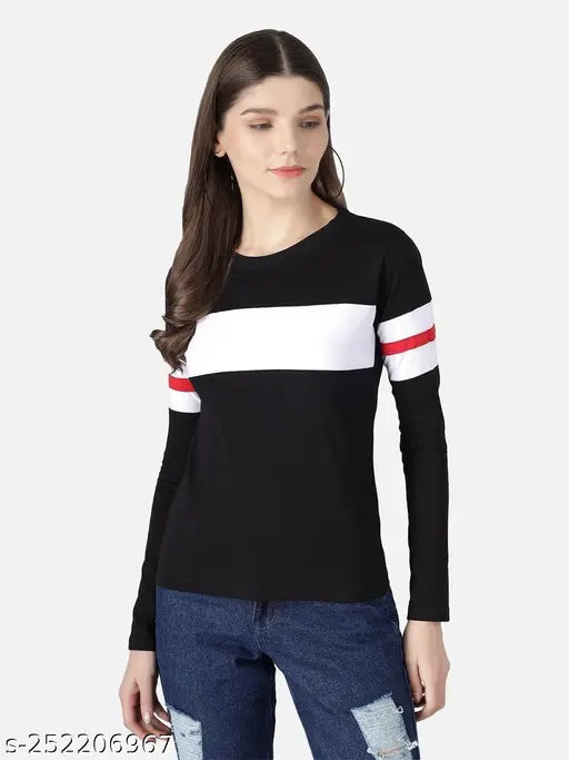 SELVIKE STYLISH WOMENS COLORBLOCKED TSHIRT COMBO