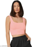 Tops for Women|Crop top Tank top|Beach wear|Stylish Tops|Inner for Women|Ribbed Tops|Spaghetti top|Stretchable Gym Tops|Trendy Tops