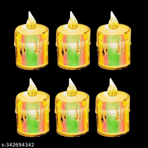 Ancientkart Led Candle Light Holographic led candle light