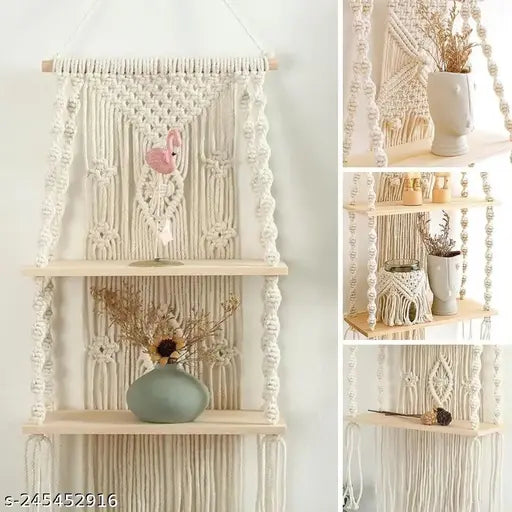 Wall Hanging Decor, Home Decor, Wall Shelves, Wall Hangings for Home Decoration, Wall Decor, Room Decor Items for Bedroom, Aesthetic Room Decor, Wall