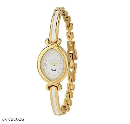 Gold (Pack of 2) Metal Analog Watch for Women