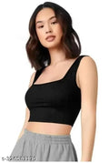 Tops for Women|Crop top Tank top|Beach wear|Stylish Tops|Inner for Women|Ribbed Tops|Spaghetti top|Stretchable Gym Tops|Trendy Tops