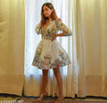 Floral Printed white Dresses For Women