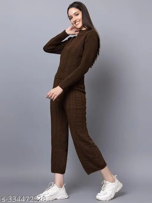 Woolen Winter Wear Tracksuit For Women