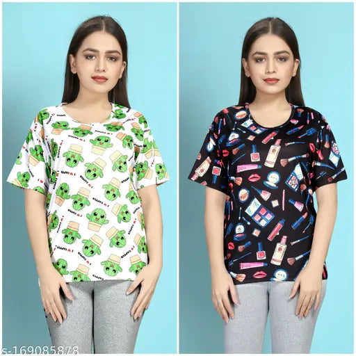 Stylish Printed T-Shirt for Women's